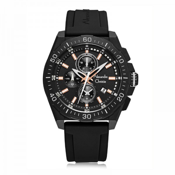Alexandre Christie AC 6689 Black Rosegold MCRIPBARG Alexandre Christie AC 6689 Black Rosegold MCRIPBARG